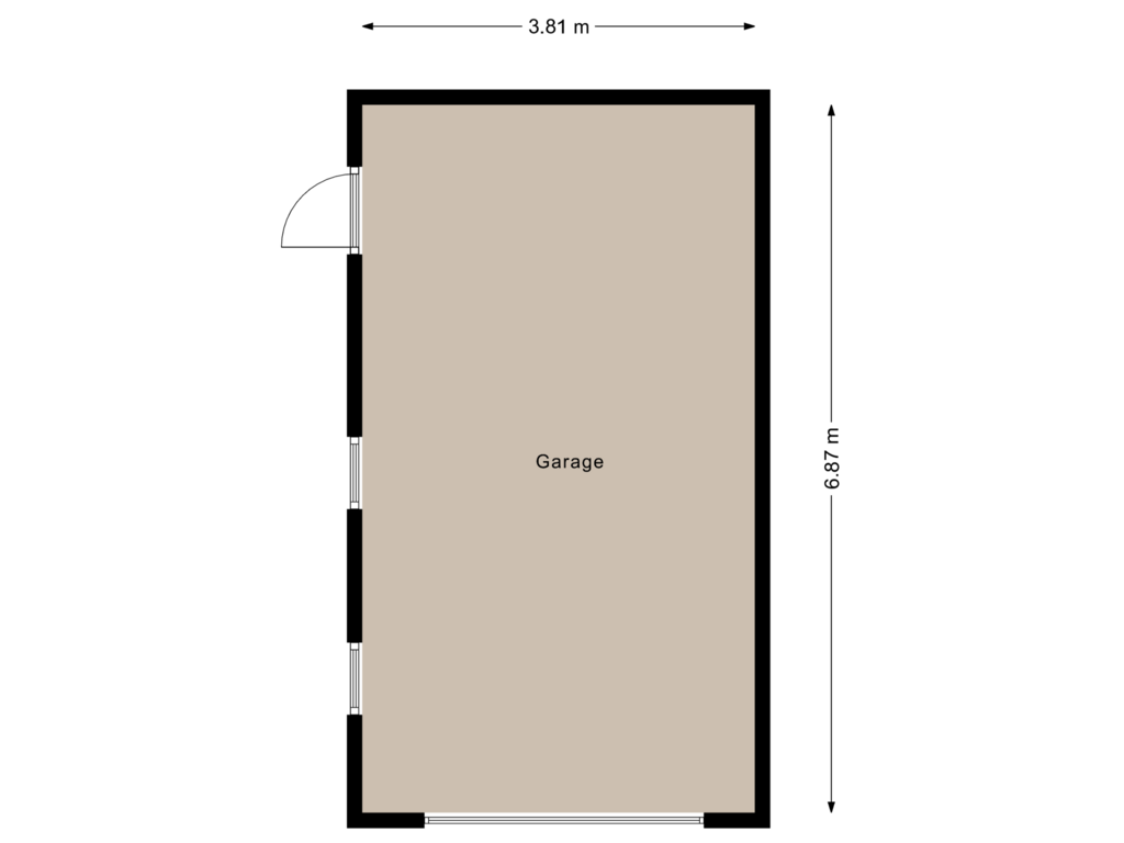 Bekijk plattegrond van Garage van Zr Persoonsstraat 6