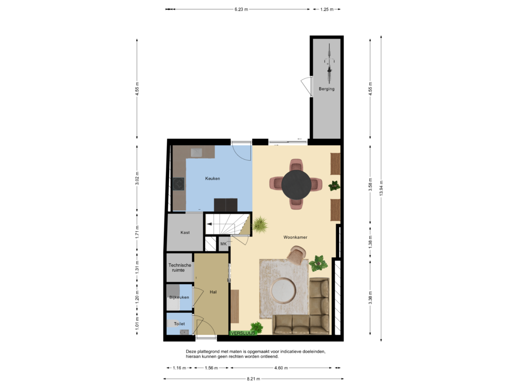 Bekijk plattegrond van First floor van Weststraat 45