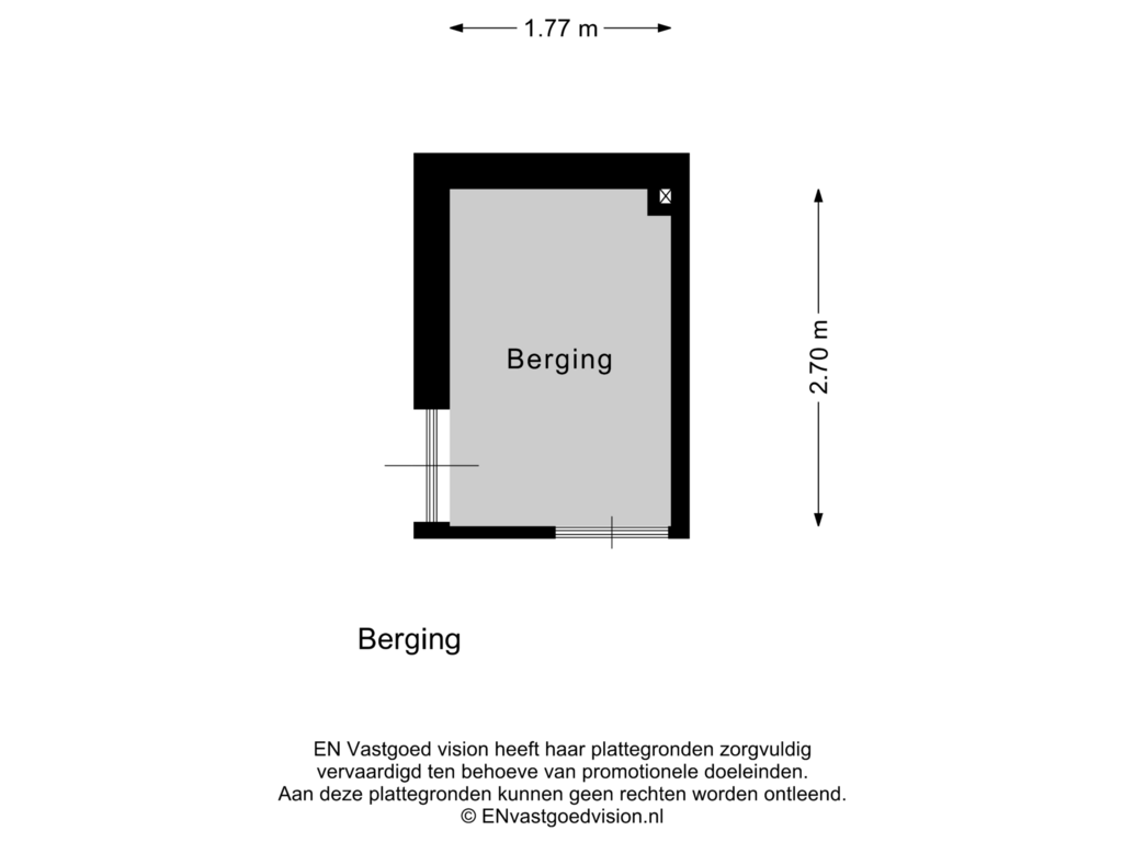 Bekijk plattegrond van Berging van Van der Hoopstraat 73-1