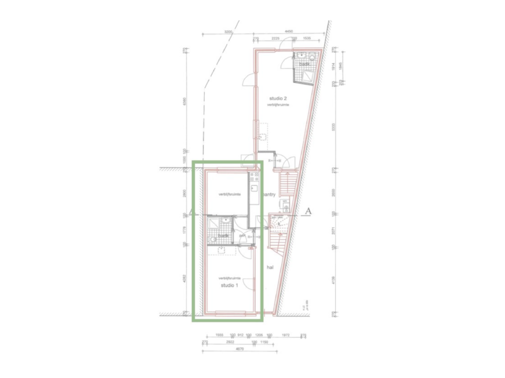 View floorplan of Begane grond of Steenstraat 24