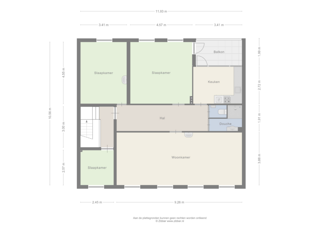 Bekijk plattegrond van First floor van Steegstraat 7-A