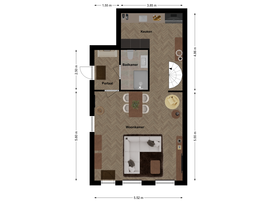 Bekijk plattegrond van First floor van Lozestoep 5