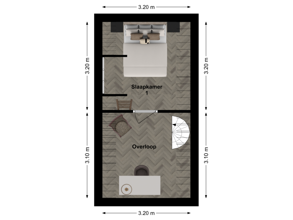 Bekijk plattegrond van Floor 1 van Lozestoep 5