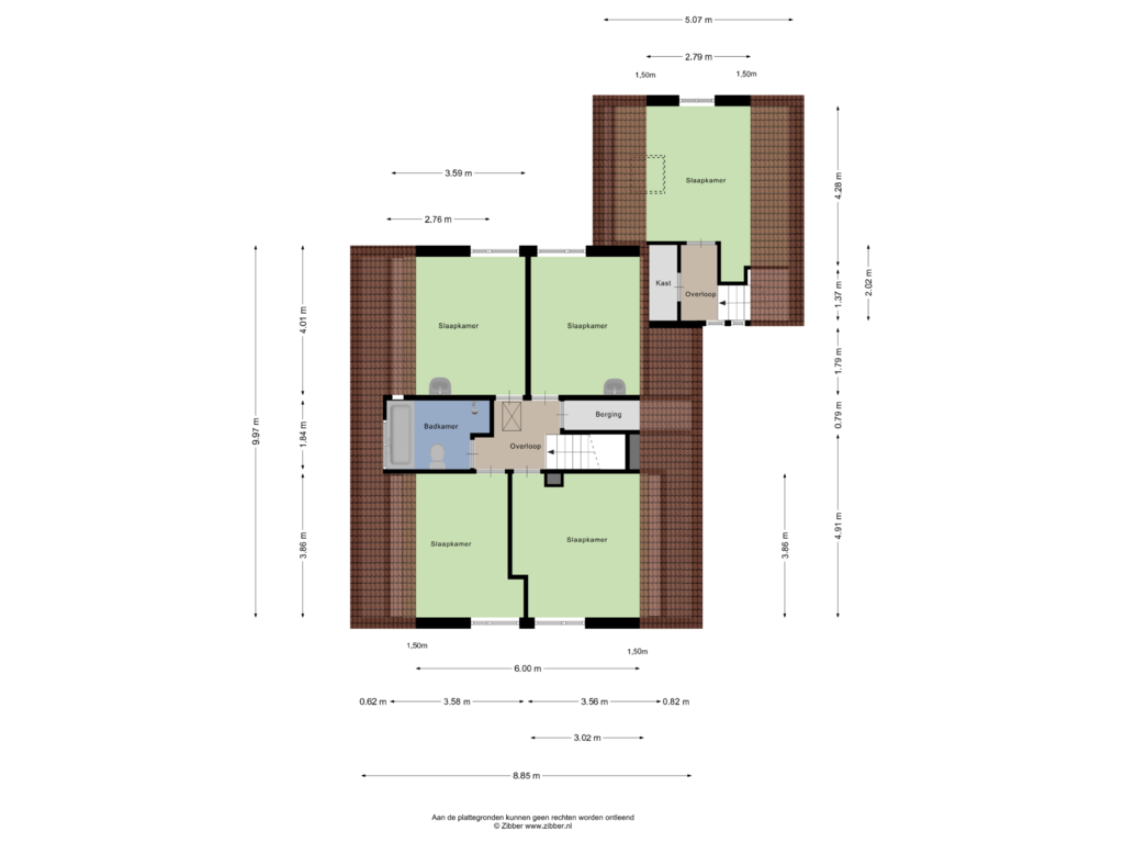 Bekijk plattegrond van Eerste Verdieping van Hemstea 30