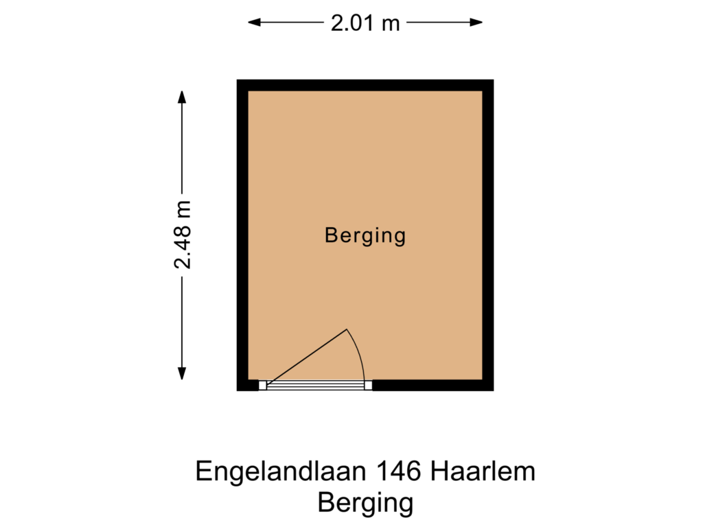 View floorplan of Berging of Engelandlaan 146