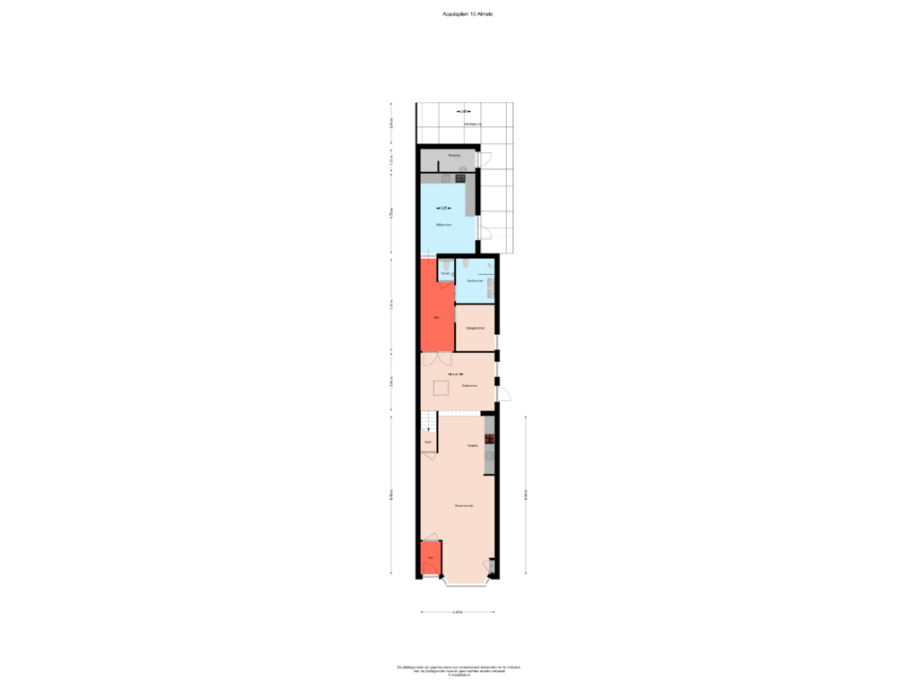 View floorplan of Begane grond of Acaciaplein 10