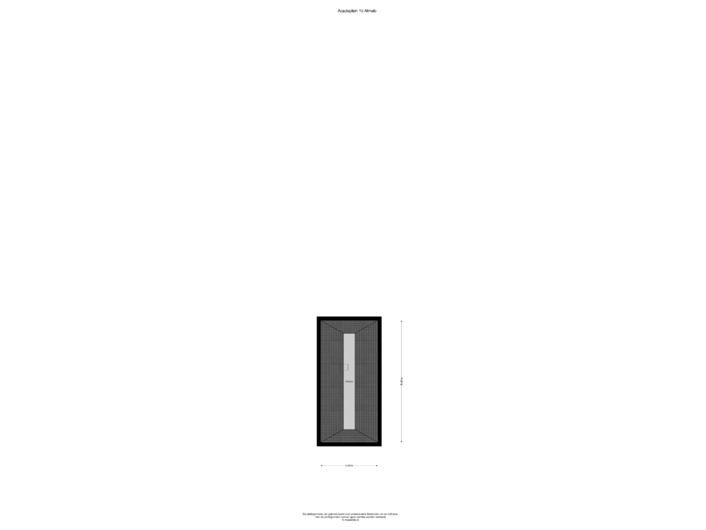 View floorplan of Zolder of Acaciaplein 10