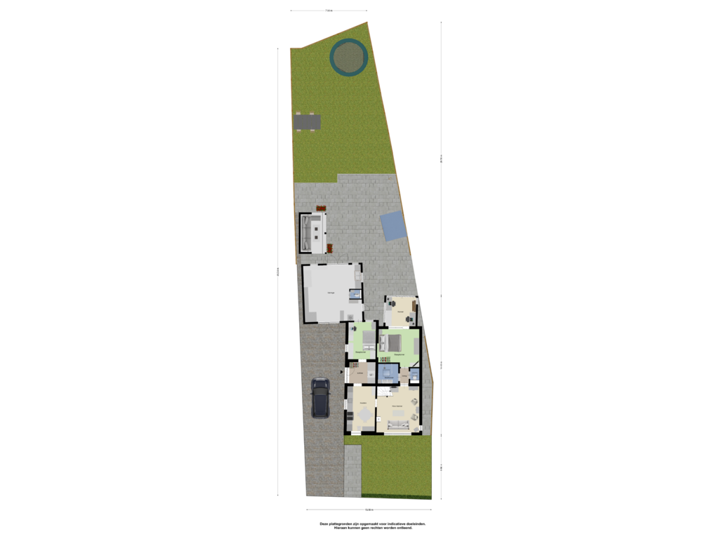 Bekijk plattegrond van Begane Grond tuin van Landweg 11