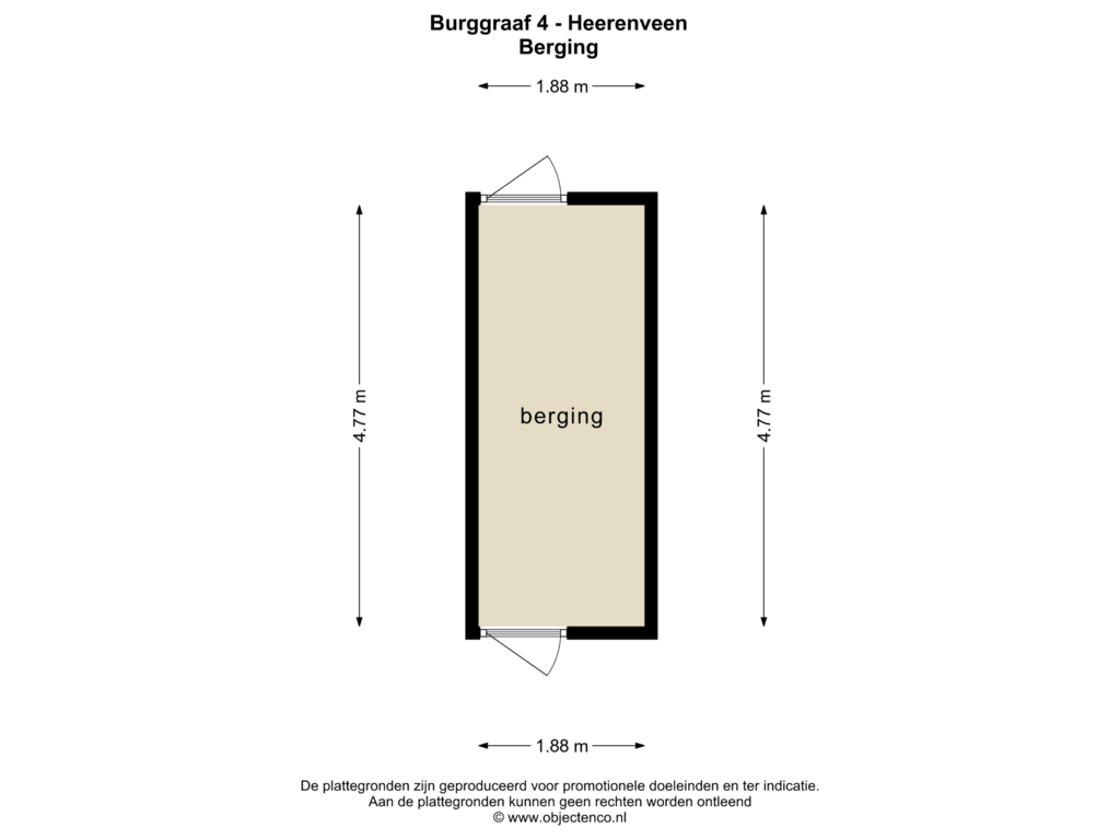 Bekijk plattegrond van BERGING van Burggraaf 4