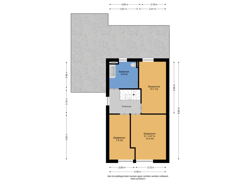 Bekijk plattegrond van 1e Verdieping van Bereklauw 27