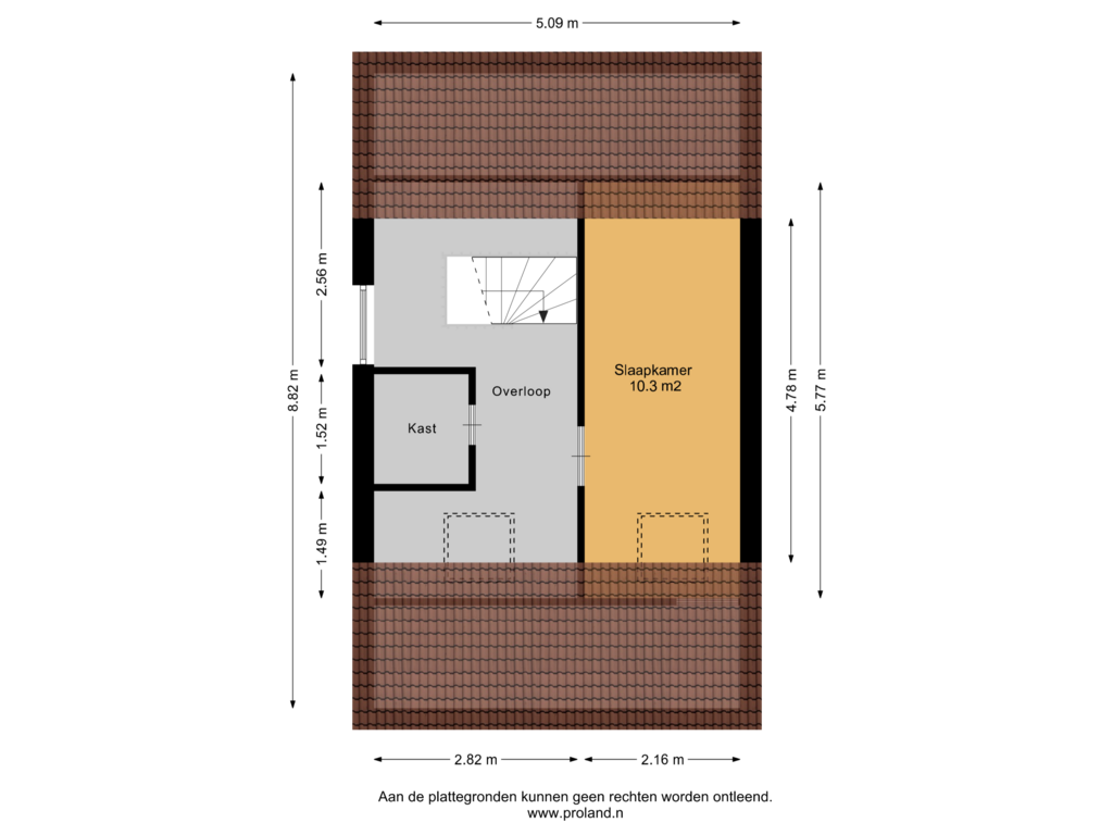 Bekijk plattegrond van 2e Verdieping van Bereklauw 27