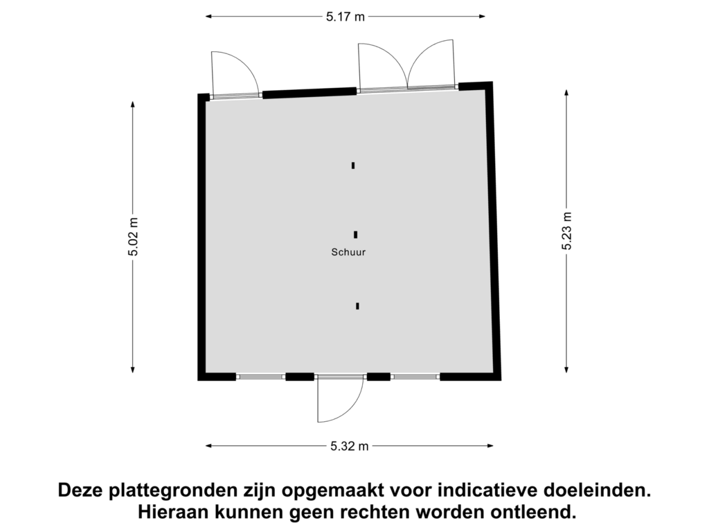 Bekijk plattegrond van Schuur van Pieter Feddesstraat 41