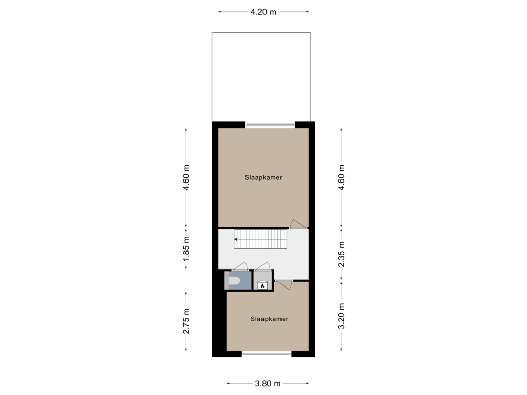 Bekijk plattegrond van Verdieping 1 van Churchillstraat 19