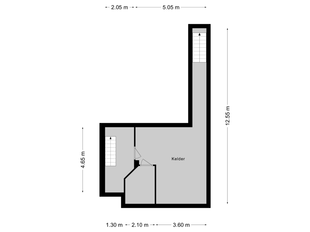 View floorplan of Souterrain of Heerenweg 138