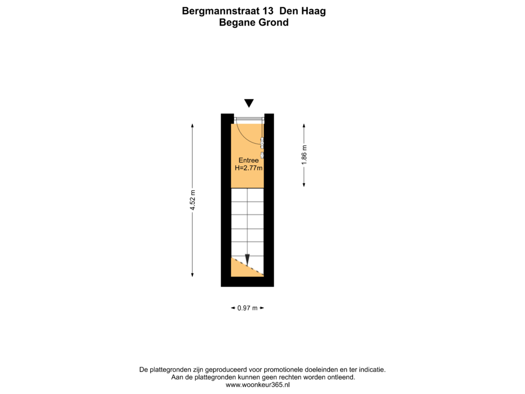 Bekijk plattegrond van Begane Grond van Bergmannstraat 13