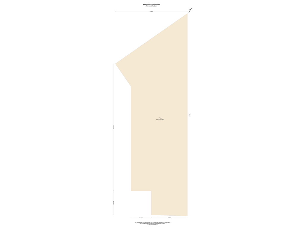 Bekijk plattegrond van Perceeltekening van Hanepoel