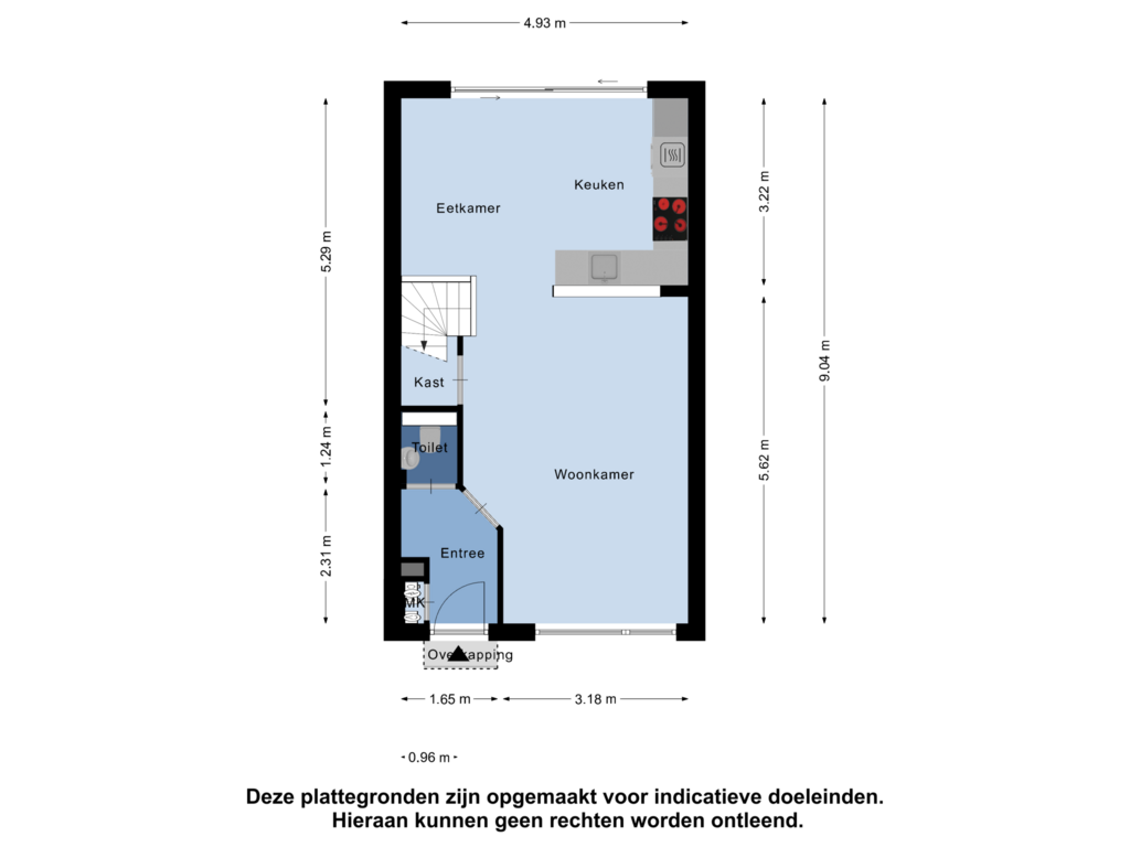 Bekijk plattegrond van Begane Grond van Peellandstraat 11