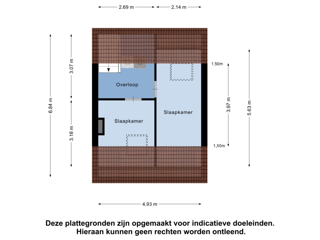 Bekijk plattegrond van Tweede Verdieping van Peellandstraat 11