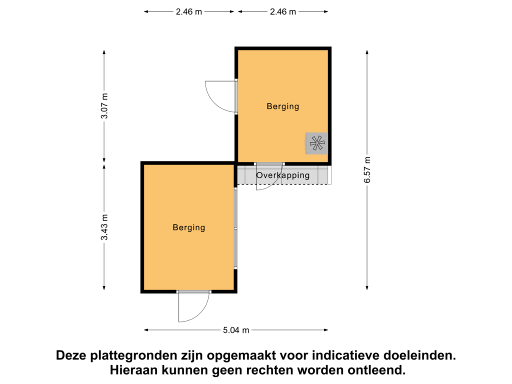 Bekijk plattegrond van Berging van Peellandstraat 11