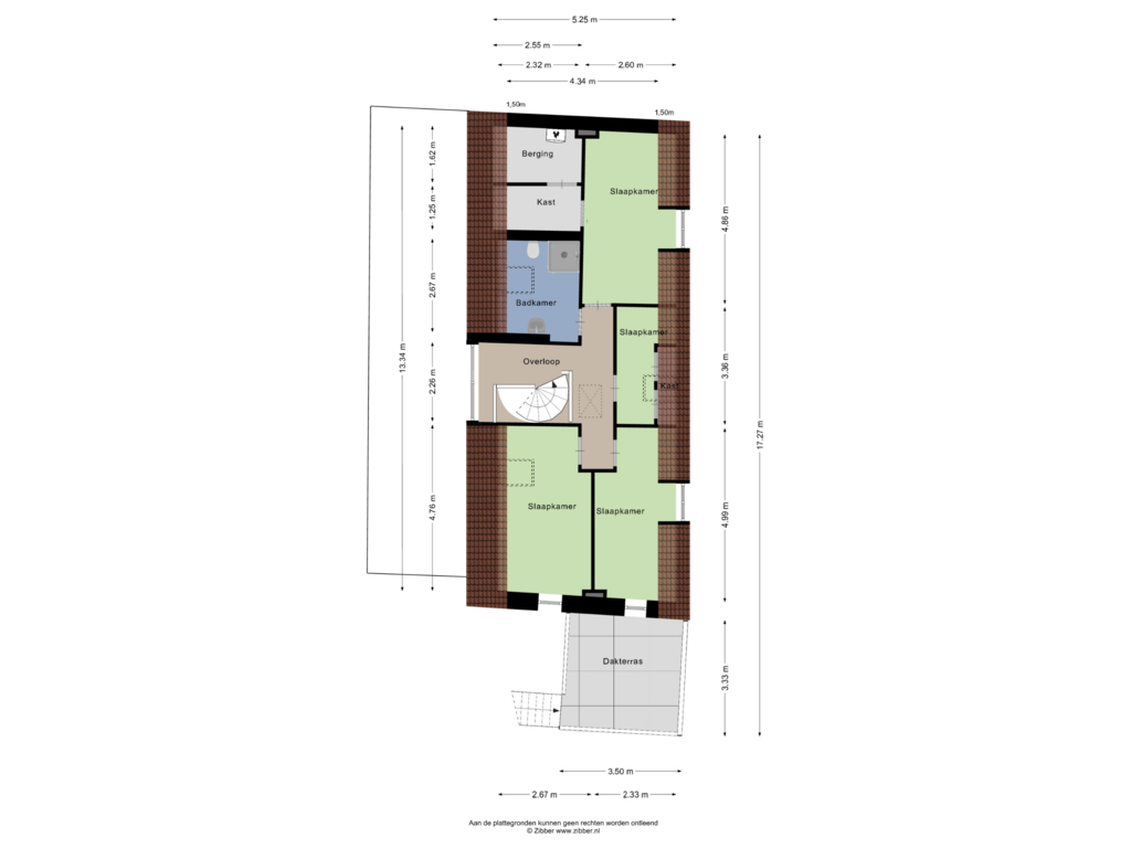 Bekijk plattegrond van Eerste Verdieping van Minstraat 1