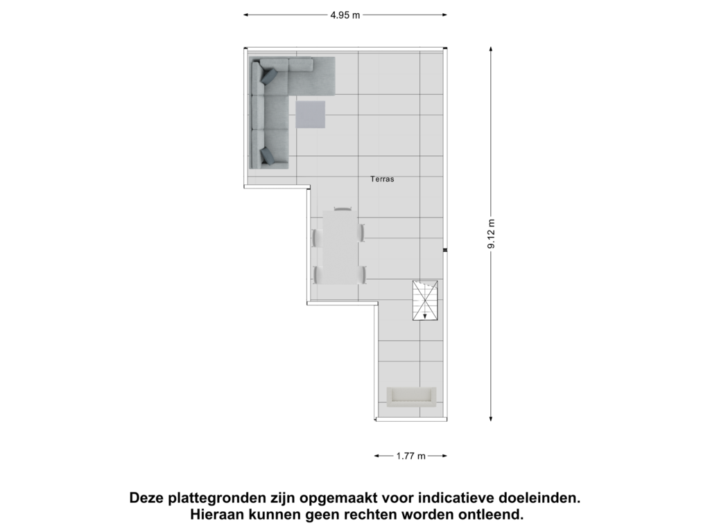 Bekijk plattegrond van Terras van Assendelftstraat 2-A