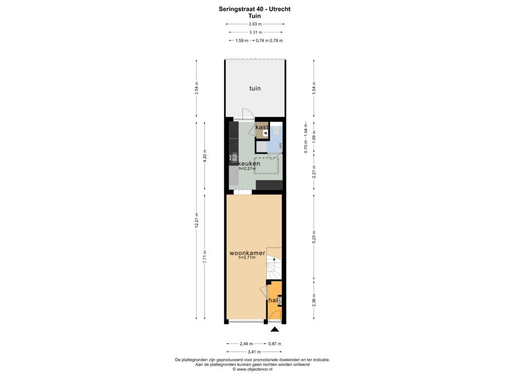 Bekijk plattegrond van TUIN van Seringstraat 40