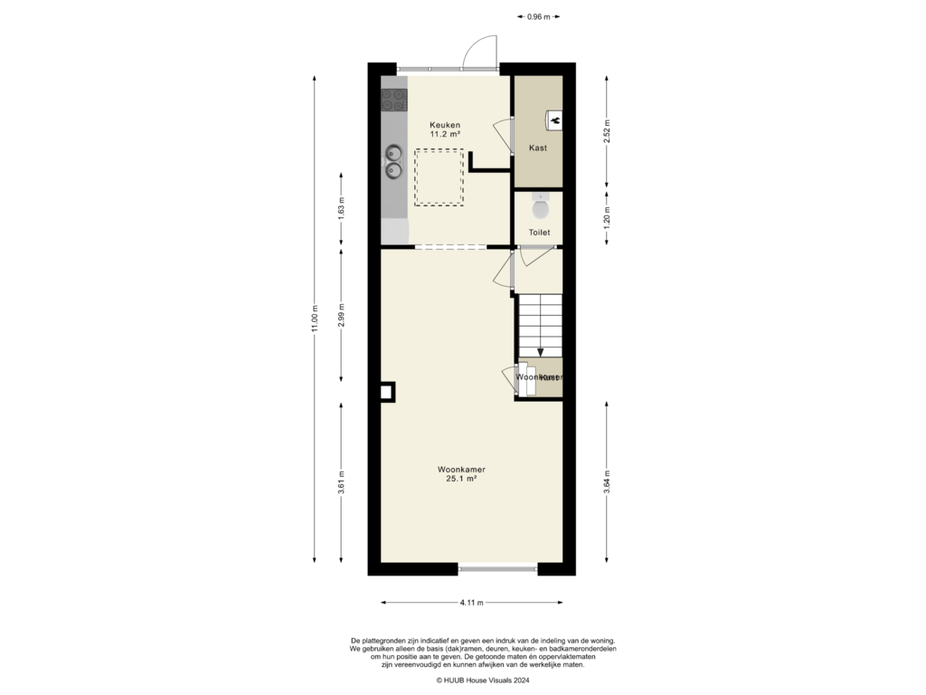 View floorplan of Begane Grond of Groeneweg 112