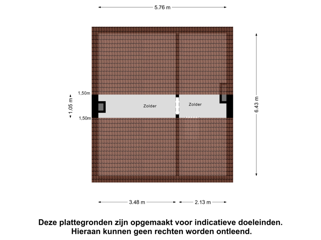 Bekijk plattegrond van Zolder van Ebbingekamp 40