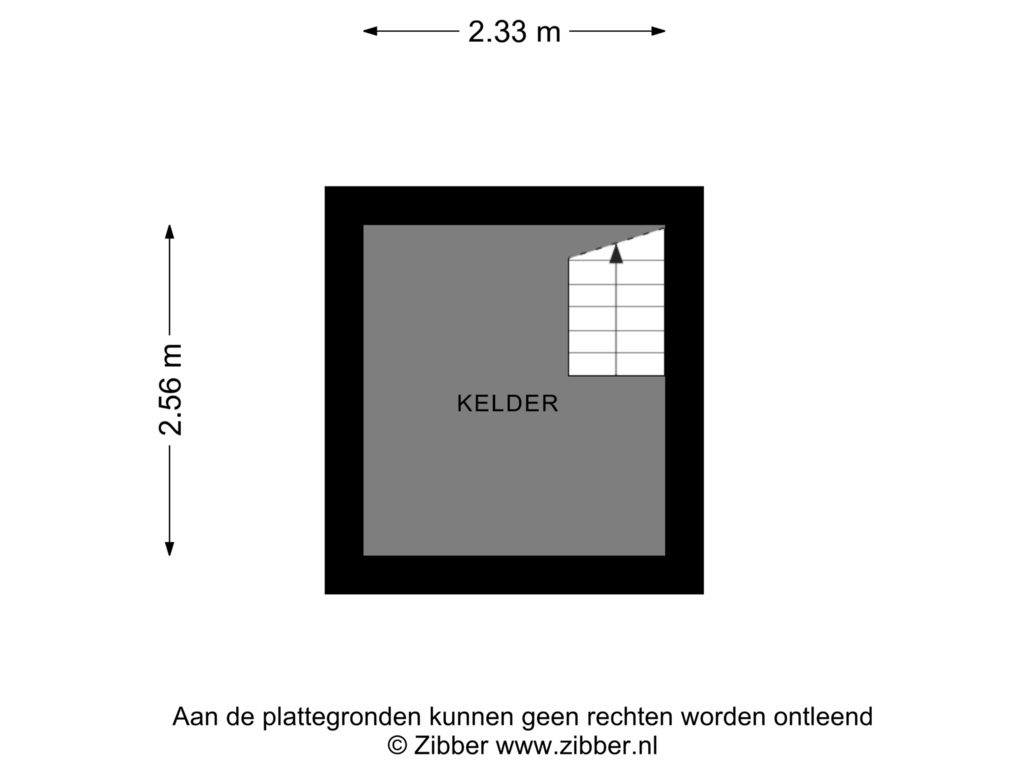 View floorplan of Kelder of Hoofdstraat 166