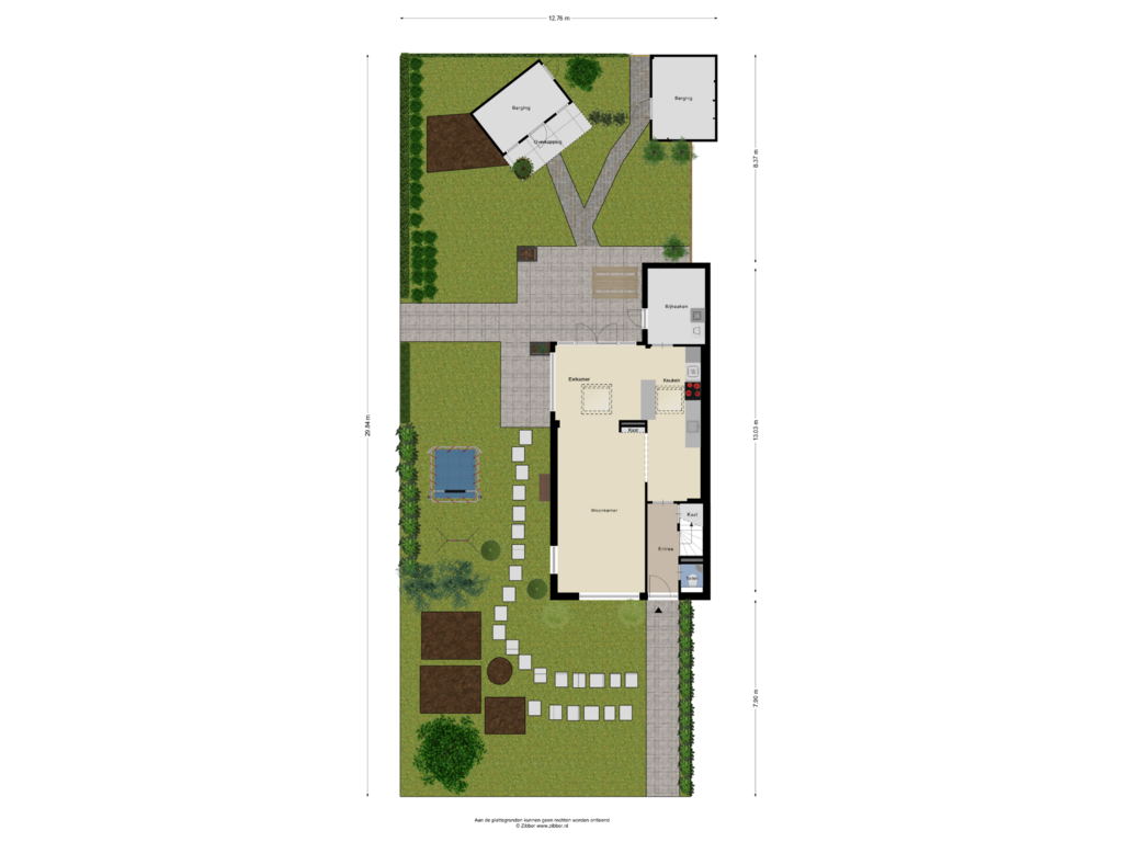 Bekijk plattegrond van Begane grond Tuin van De Achterhorst 22