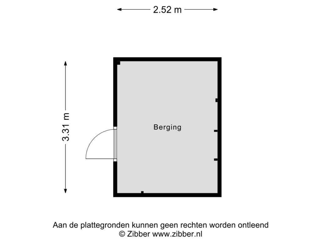 Bekijk plattegrond van Berging van De Achterhorst 22