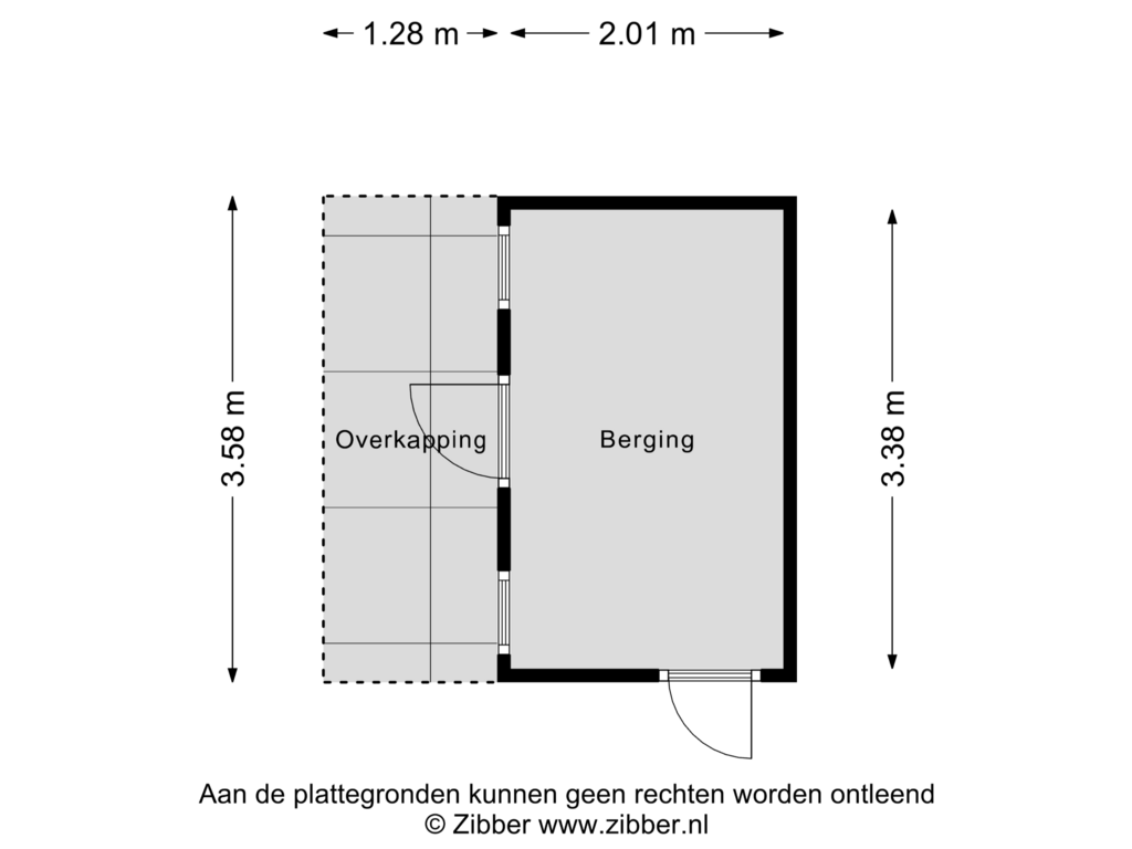 Bekijk plattegrond van Berging van De Achterhorst 22