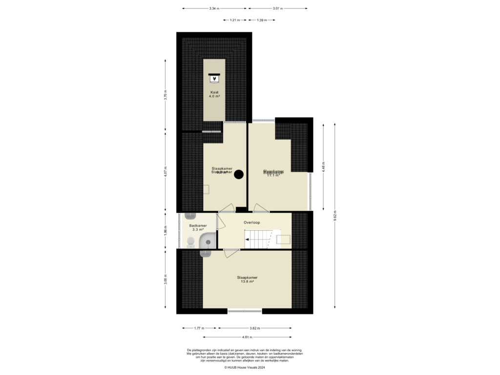 Bekijk plattegrond van 1e Verdieping van Jan Steenlaan 4