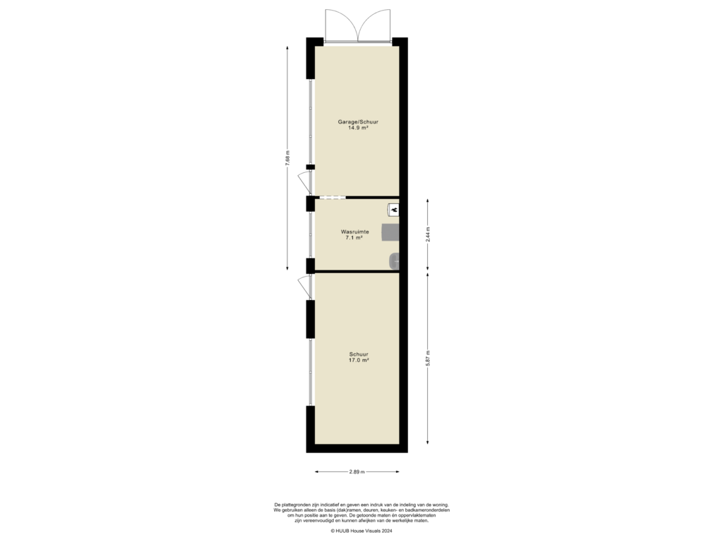 Bekijk plattegrond van Garage/Schuur van Jan Steenlaan 4