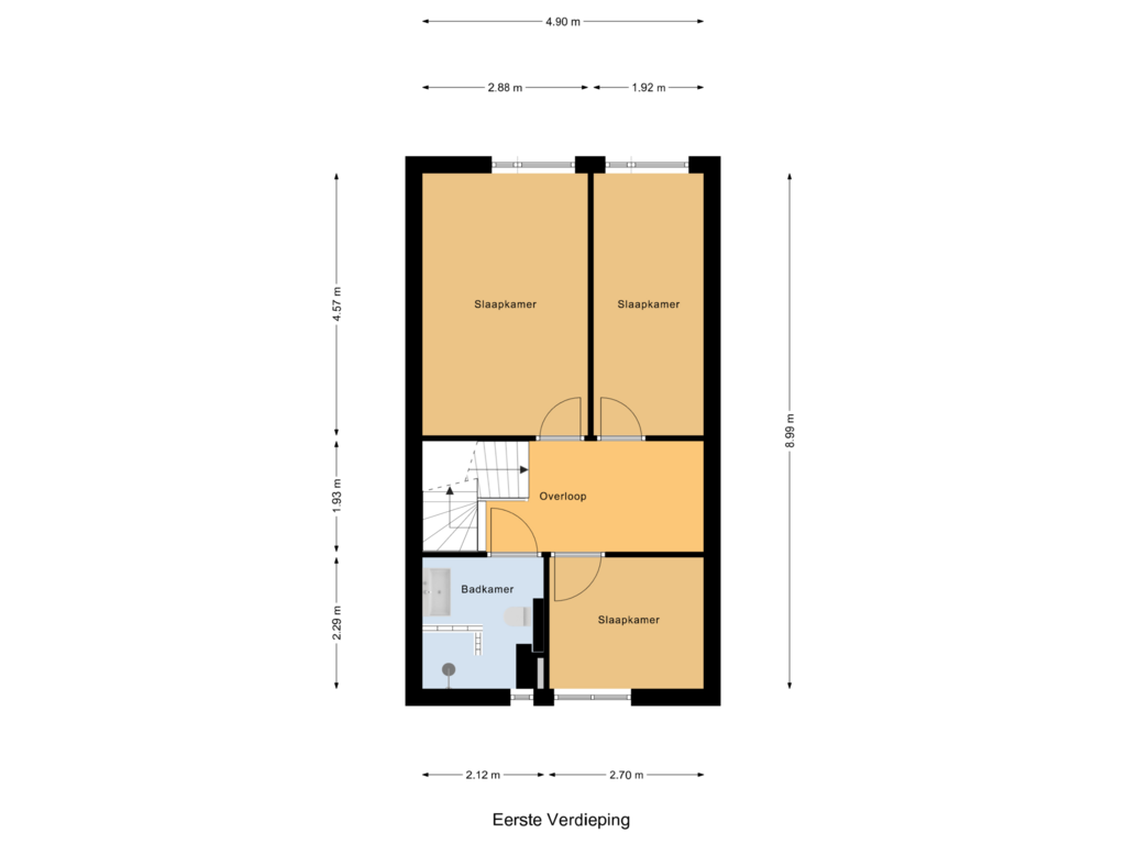 Bekijk plattegrond van Eerste Verdieping van Van Dishoeckstraat 231