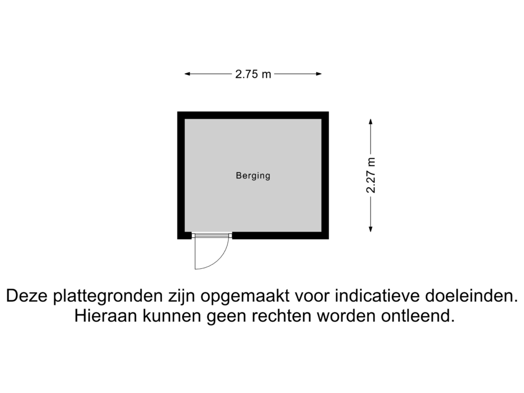 Bekijk plattegrond van Berging van Hondsdraf 11