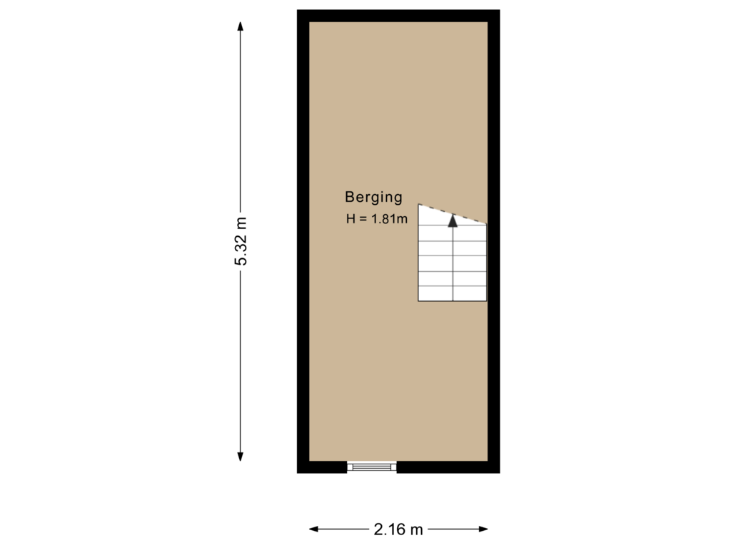 Bekijk plattegrond van Kelder van Horsterweg 256