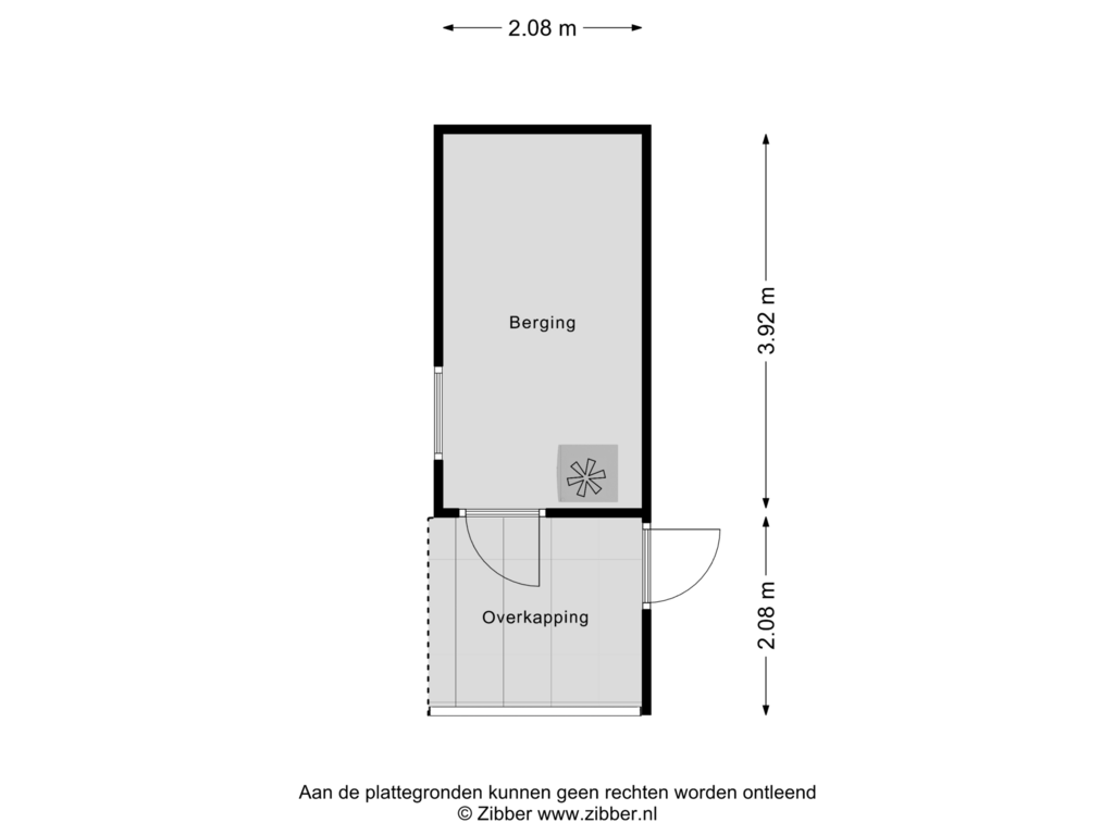 Bekijk plattegrond van Berging van Oosteind 16