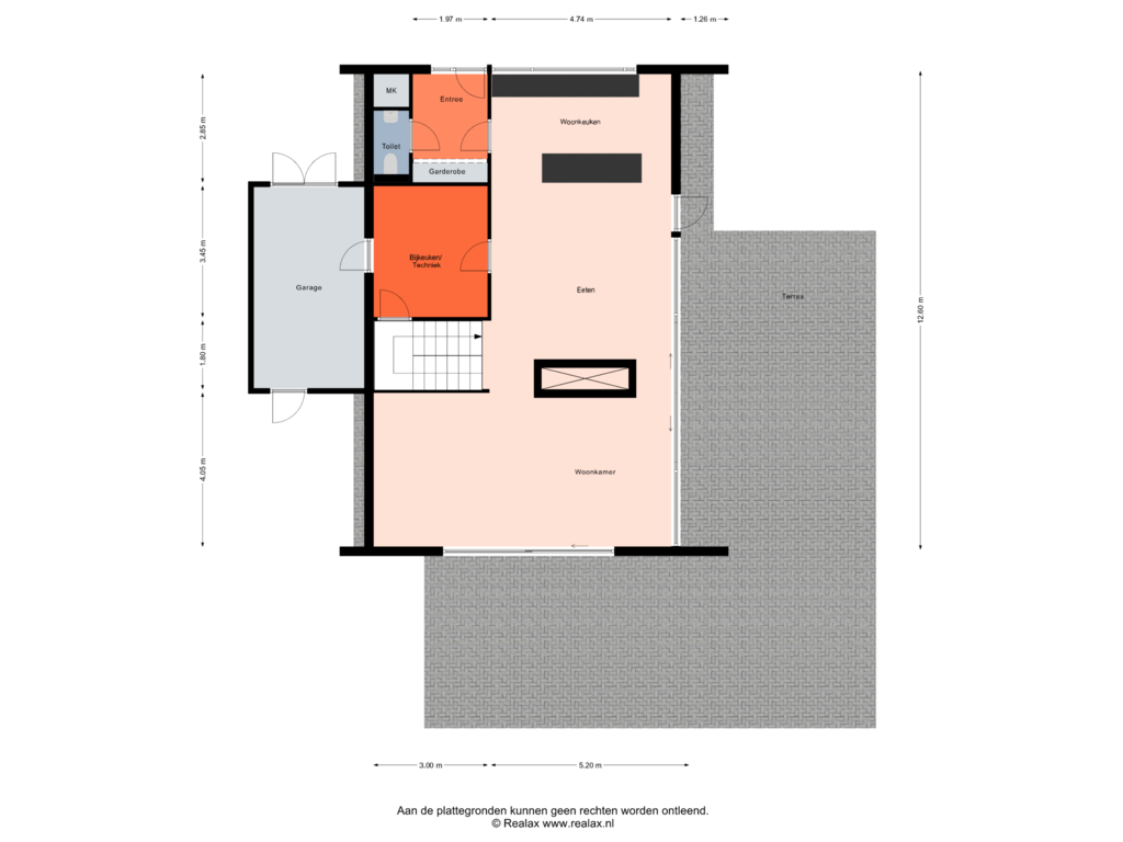 Bekijk plattegrond van Begane grond van Bretelerstraat 27-A