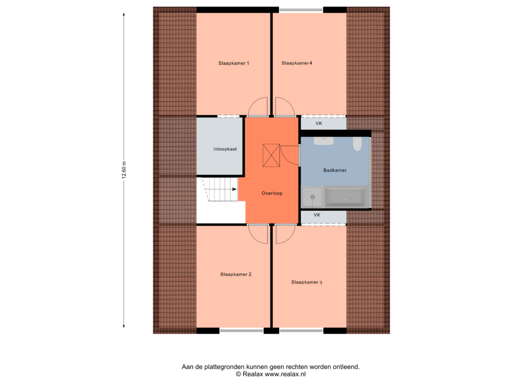 Bekijk plattegrond van Verdieping van Bretelerstraat 27-A