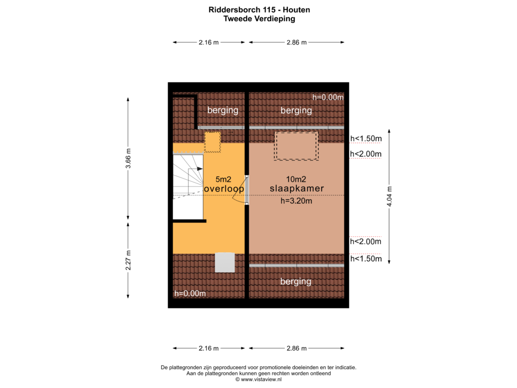 Bekijk plattegrond van TWEEDE VERDIEPING van Riddersborch 115