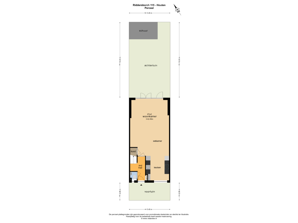 Bekijk plattegrond van PERCEEL van Riddersborch 115