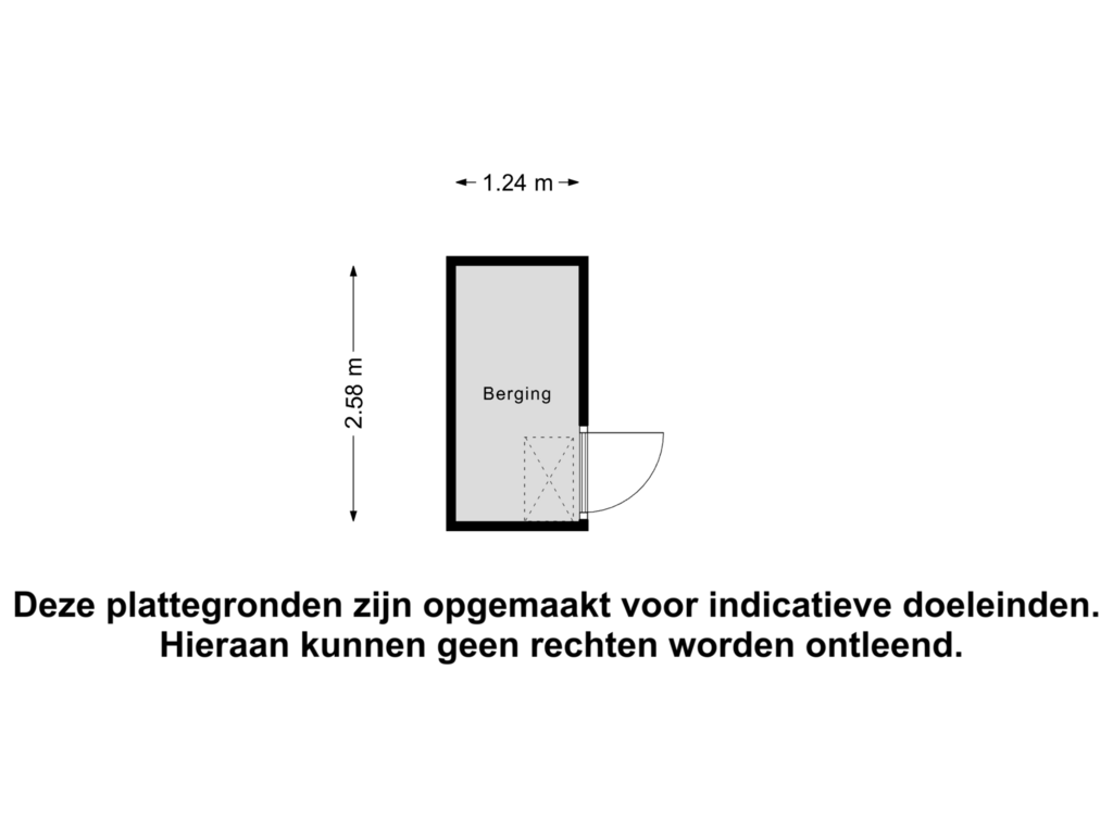 Bekijk plattegrond van Berging van Prinsengracht 87-A