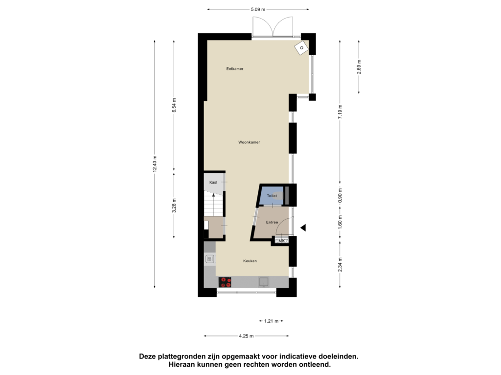 Bekijk plattegrond van Begane grond van Putten 2