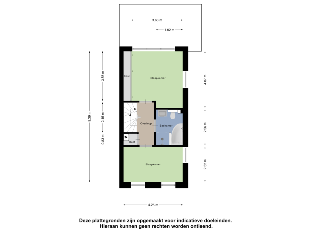 Bekijk plattegrond van Eerste verdieping van Putten 2