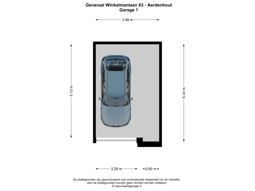 Bekijk plattegrond van Garage1 van Generaal Winkelmanlaan 63