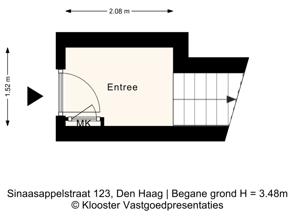 Bekijk plattegrond van Begane grond van Sinaasappelstraat 123