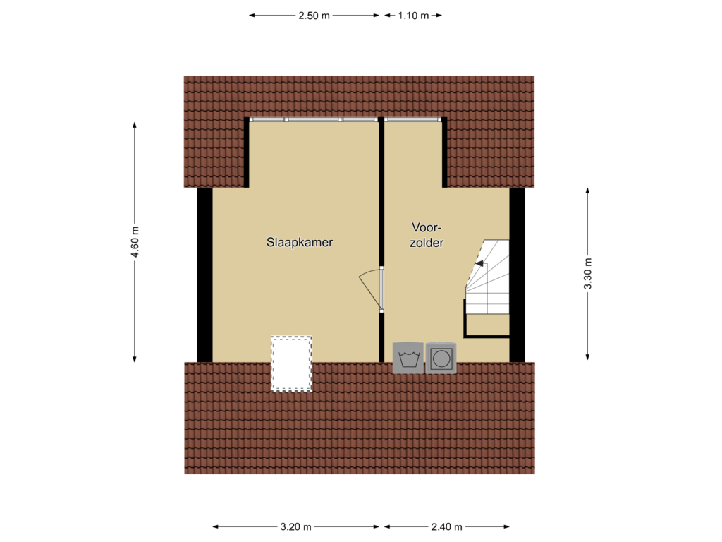 Bekijk plattegrond van 2e verdieping van Lotusstraat 4