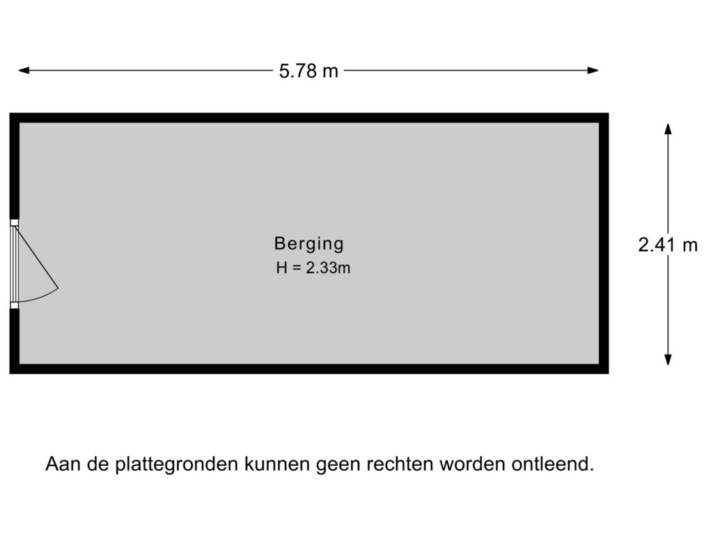 Bekijk plattegrond van Berging van Stadhouderslaan 1-C