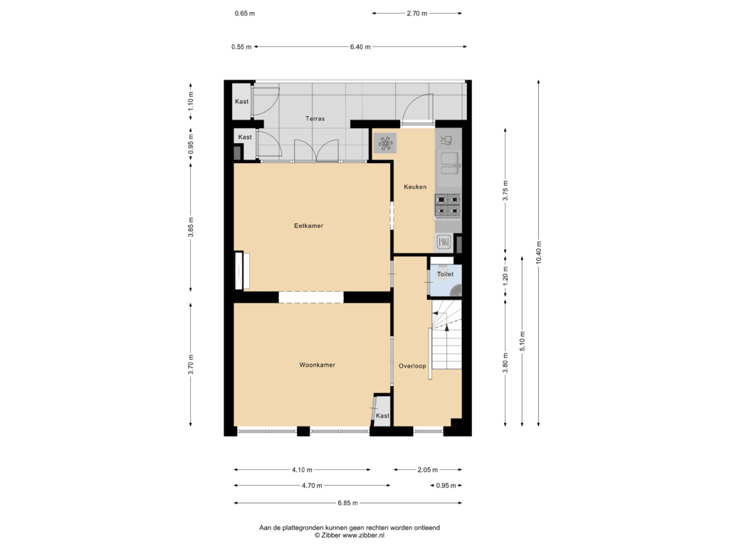 Bekijk plattegrond van Eerste Verdieping van Emmaplein 9